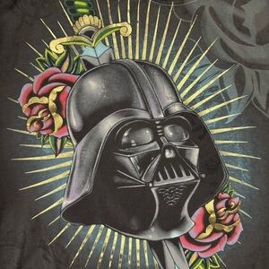 Star Wars Disney Marc Ecko Graphic Artistic Darth Vader Helmet T-Shirt XXL